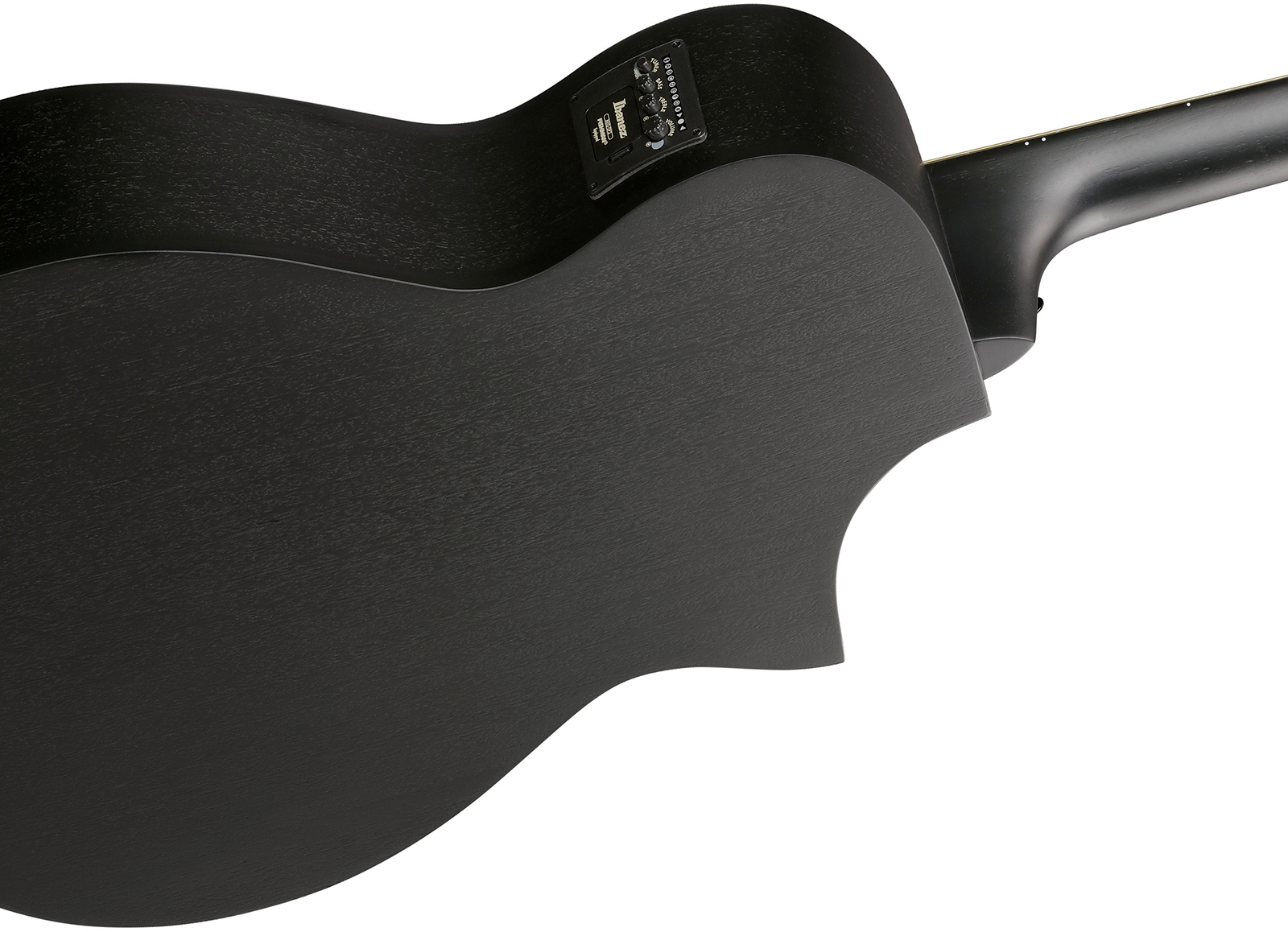 Ibanez Aewc621l Bot Grand Concert Cw Gaucher Tilleul Sapele Eb - Black Out - Guitarra folk - Variation 2