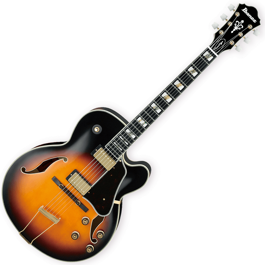 Guitarra elécrica jazz cuerpo acústico Ibanez AF200 BS Artstar Prestige