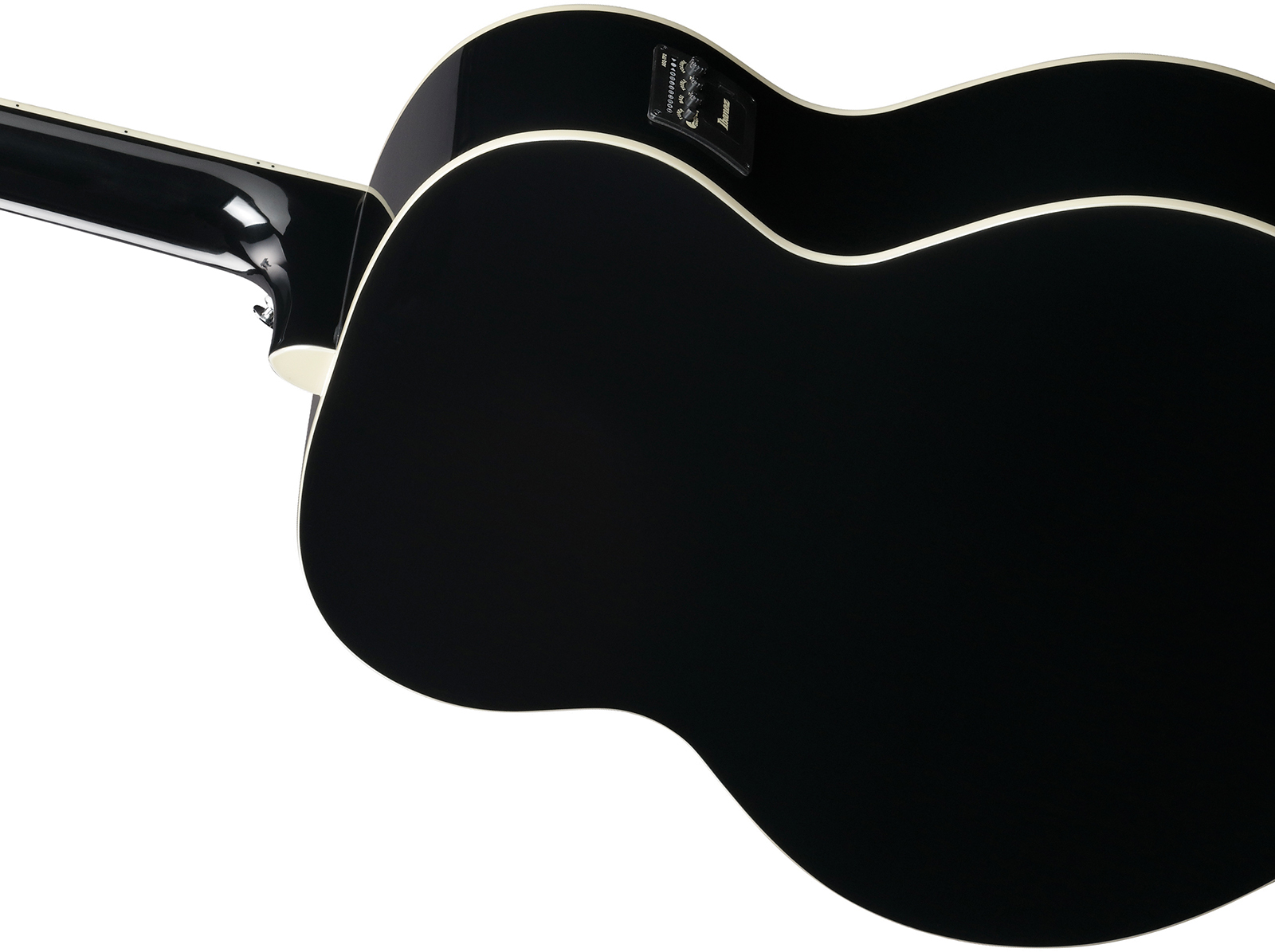 Ibanez Aj7012m1e Bk Jumbo 12c Epicea Okoume Lau - Black - Guitarra folk - Variation 5