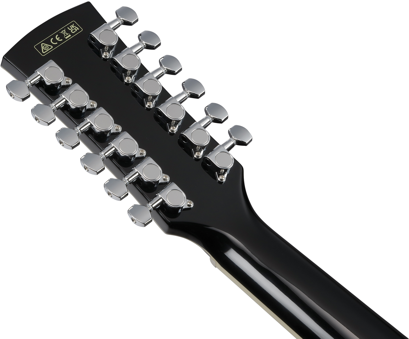 Ibanez Aj7012m1e Bk Jumbo 12c Epicea Okoume Lau - Black - Guitarra folk - Variation 6