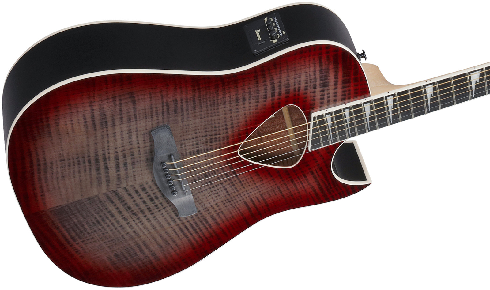 Ibanez Alt50fa Rdb Altsar Dreadnought Cw Tilleul Sapele Pur - Red Doom Burst High Gloss - Guitarra folk - Variation 2