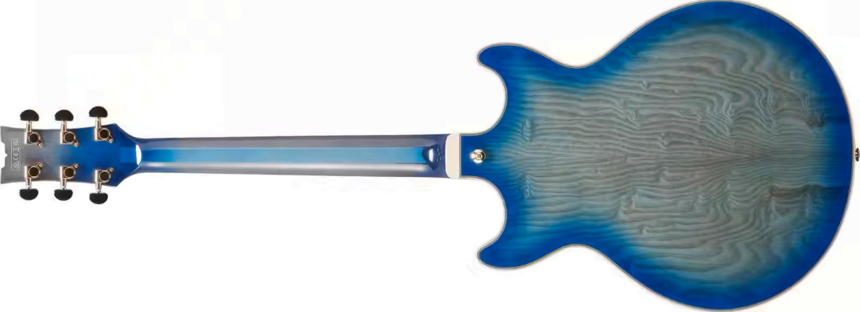 Ibanez Am93qa Jbb Artcore Expressionist 2h Ht Eb - Jet Blue Burst - Guitarra eléctrica semi caja - Variation 1