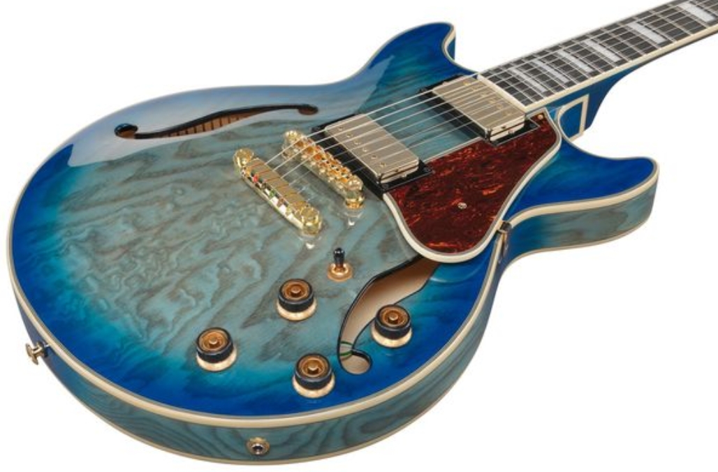 Ibanez Am93qa Jbb Artcore Expressionist 2h Ht Eb - Jet Blue Burst - Guitarra eléctrica semi caja - Variation 2