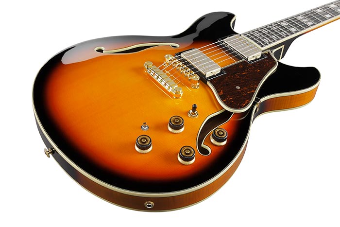 Ibanez As113 Bs Artstar Hh Ht Eb - Brown Sunburst - Guitarra elécrica Jazz cuerpo acústico - Variation 2