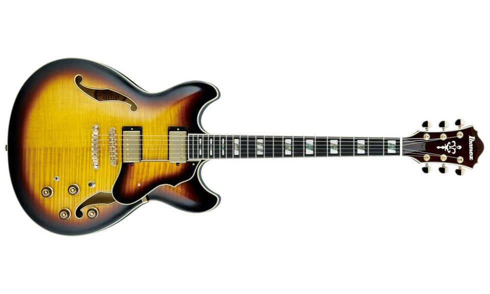 Ibanez As153 Ays Artstar Hh Ht Eb - Antique Yellow Sunburst - Guitarra eléctrica semi caja - Variation 1