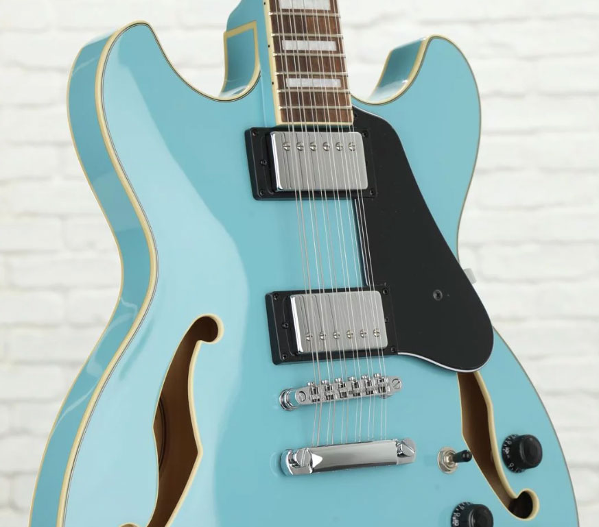 Ibanez As7312 Mtb Artcore 12-cordes Hh Ht Lau - Mint Blue - Guitarra eléctrica semi caja - Variation 1