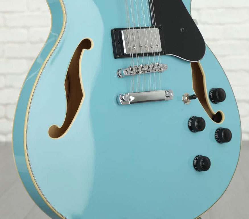 Ibanez As7312 Mtb Artcore 12-cordes Hh Ht Lau - Mint Blue - Guitarra eléctrica semi caja - Variation 2