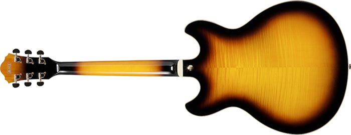 Ibanez As93fm Ays Artcore Expressionist Hh Ht Eb - Antique Yellow Sunburst - Guitarra eléctrica semi caja - Variation 1