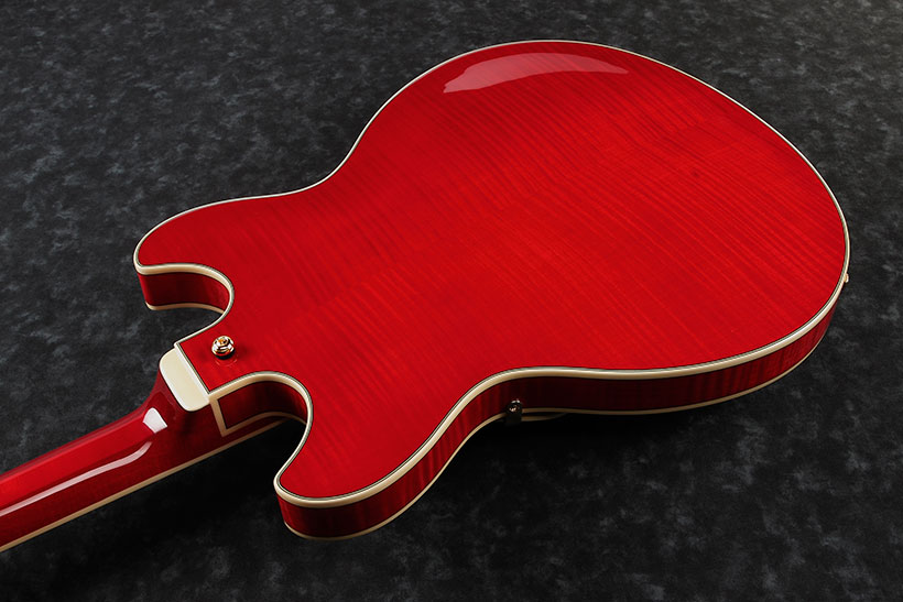 Ibanez As93fm Tcd Artcore Expressionist Hh Ht Eb - Trans Cherry Red - Guitarra eléctrica semi caja - Variation 2