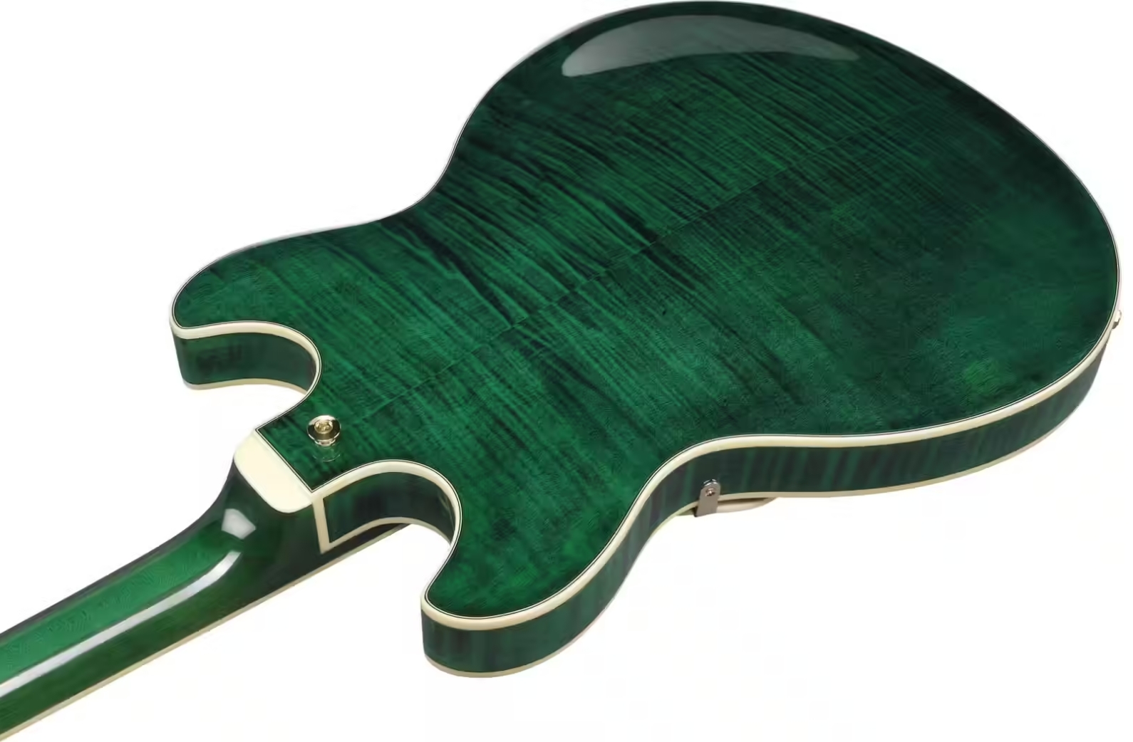 Ibanez As93fm Tmg Artcore Expressionist 2h Ht Eb - Transparent Moss Green - Guitarra eléctrica semi caja - Variation 3