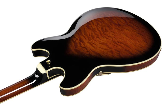 Ibanez As93qmsp Dbs Artcore Expressionist 2h Ht Eb - Dark Brown Sunburst - Guitarra eléctrica semi caja - Variation 3
