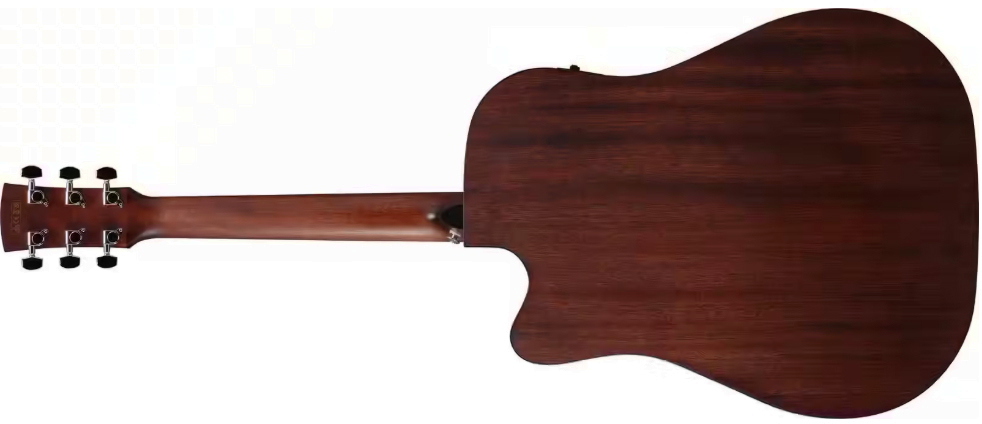 Ibanez Aw247ce Wk Artwood Dreadnought Cw Tout Okoume Ova - Weathered Black Open Pore - Guitarra folk - Variation 1