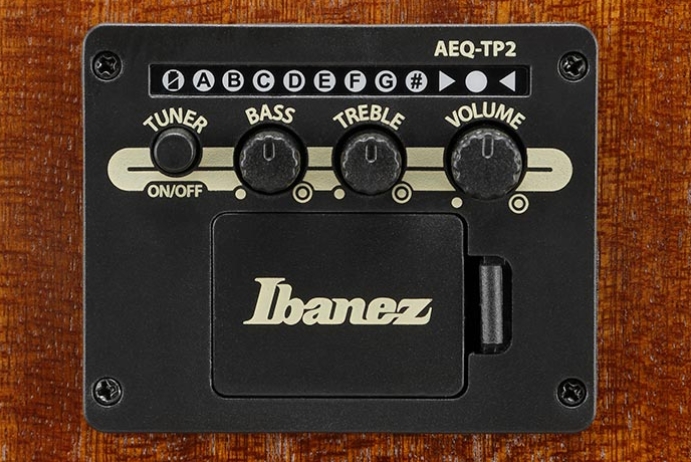 Ibanez Aw247ce Wk Artwood Dreadnought Cw Tout Okoume Ova - Weathered Black Open Pore - Guitarra folk - Variation 3