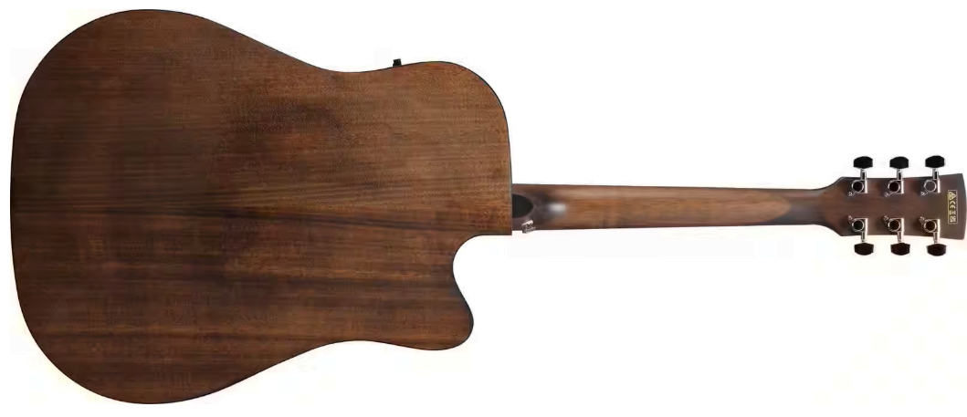 Ibanez Aw54lce Opn Artwood Dreadnought Cw Gaucher Tout Acajou Lau - Open Pore Natural - Guitarra folk - Variation 1