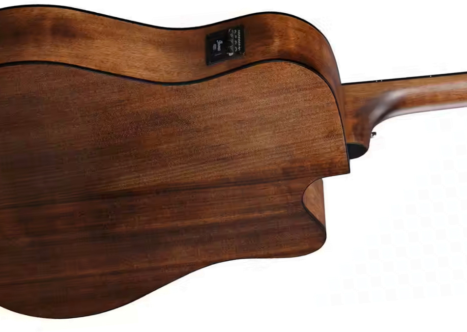 Ibanez Aw54lce Opn Artwood Dreadnought Cw Gaucher Tout Acajou Lau - Open Pore Natural - Guitarra folk - Variation 2