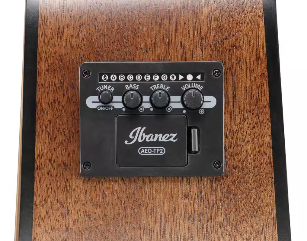 Ibanez Aw54lce Opn Artwood Dreadnought Cw Gaucher Tout Acajou Lau - Open Pore Natural - Guitarra folk - Variation 3