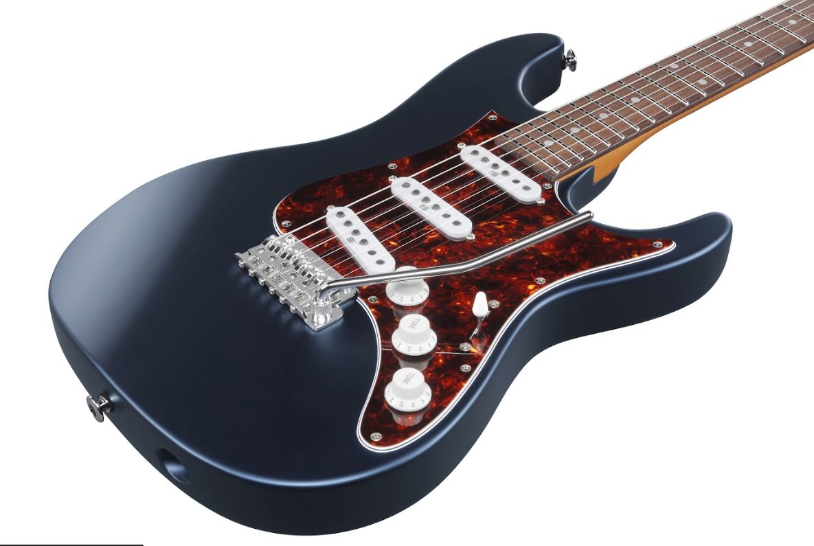 Ibanez Az2203ntdbf Prestige Japon Trem 3s Rw - Dark Tide Blue Flat - Guitarra eléctrica con forma de str. - Variation 2