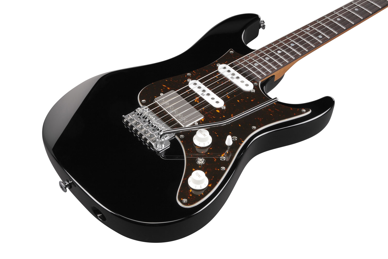 Ibanez Az2204b Bk Prestige Jap Hss Seymour Duncan Trem Mn - Black - Guitarra eléctrica con forma de str. - Variation 2
