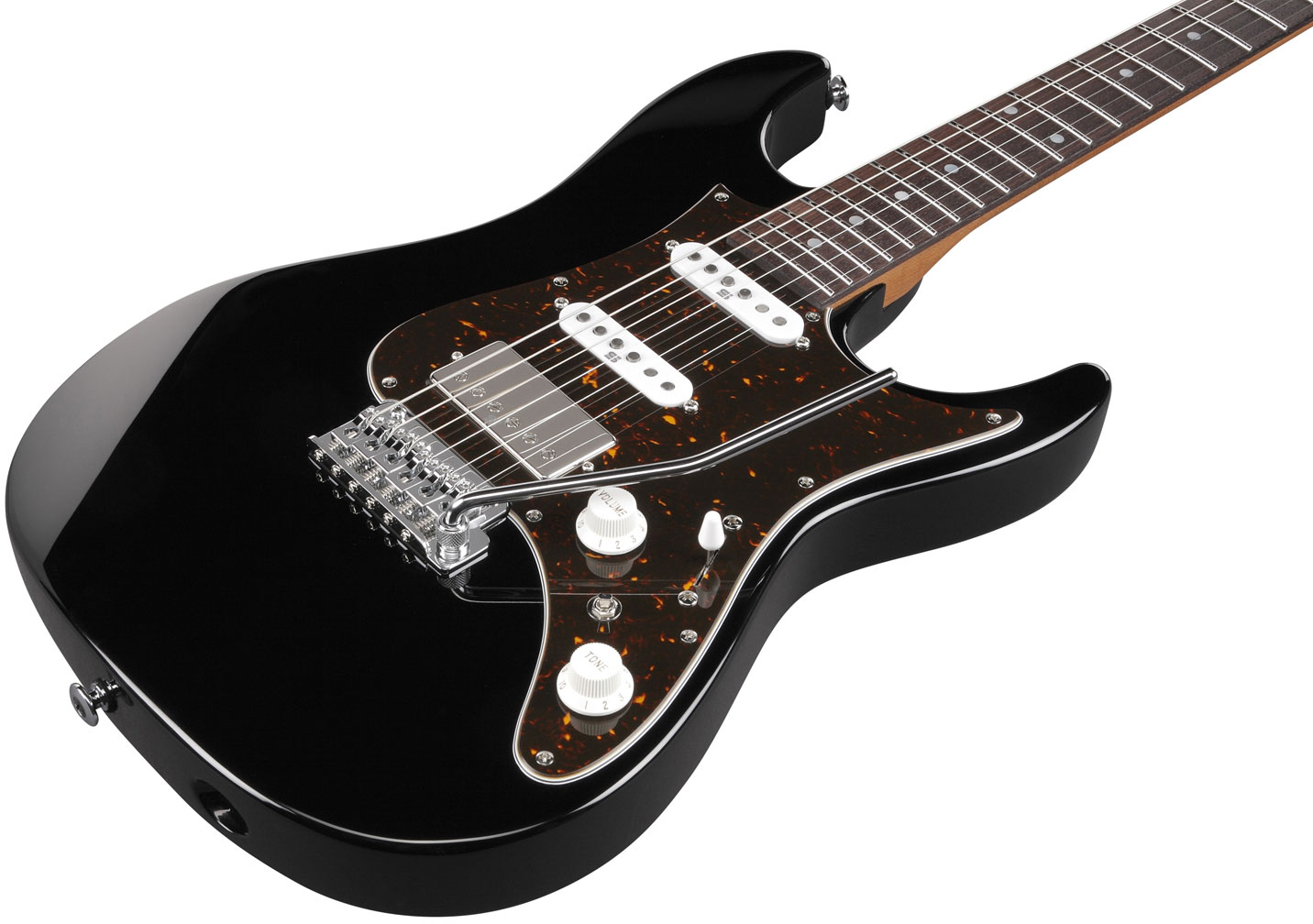 Ibanez Az2204n Bk Prestige Jap Hss Seymour Duncan Trem Rw - Black - Guitarra eléctrica con forma de str. - Variation 1
