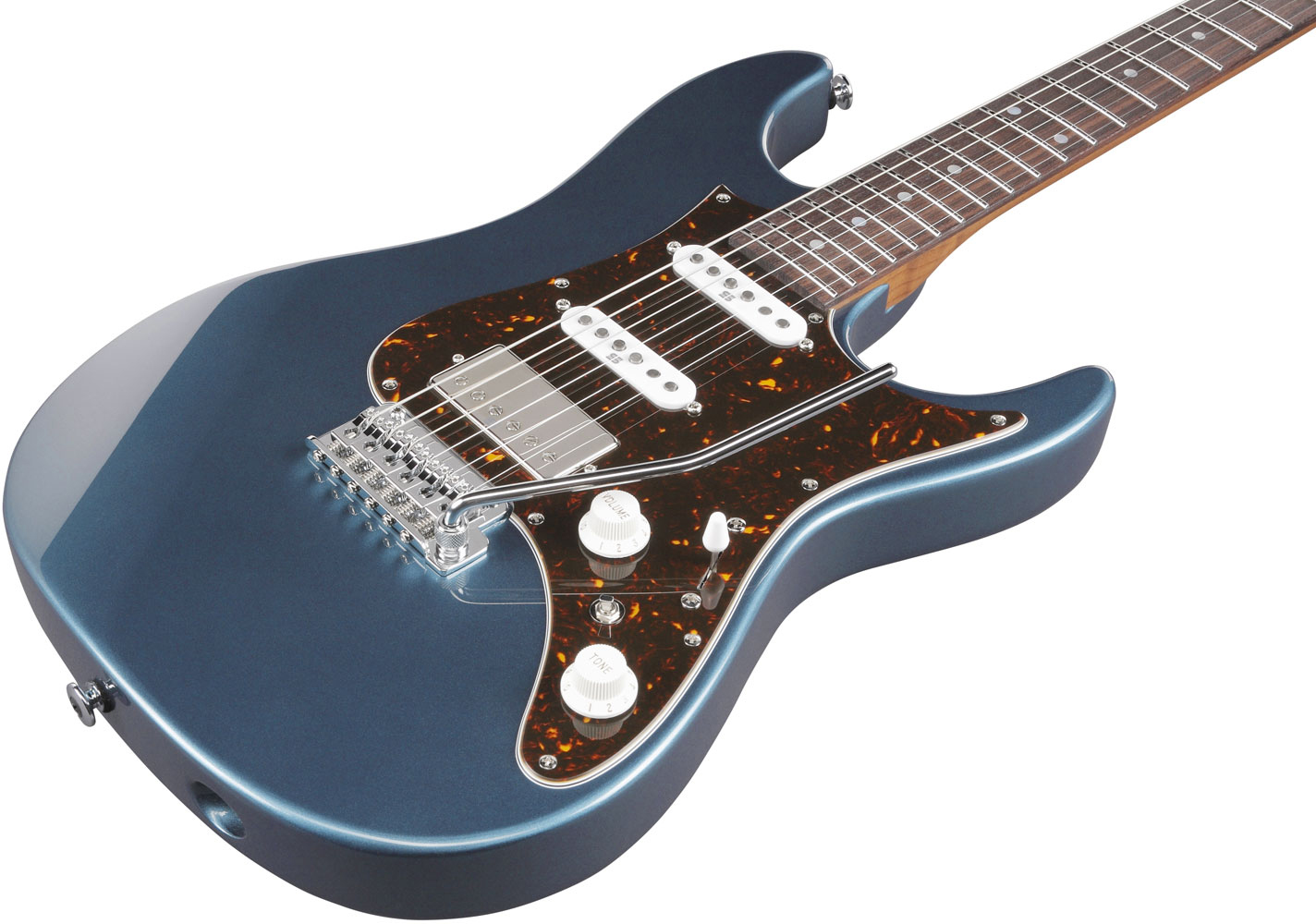 Ibanez Az2204n Pbm Prestige Jap Hss Seymour Duncan Trem Rw - Prussian Blue Metallic - Guitarra eléctrica con forma de str. - Variation 1