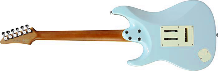 Ibanez Az2204nw Sfb Prestige Jap Hss Seymour Duncan Trem Rw - Seafoam Blue - Guitarra eléctrica con forma de str. - Variation 1