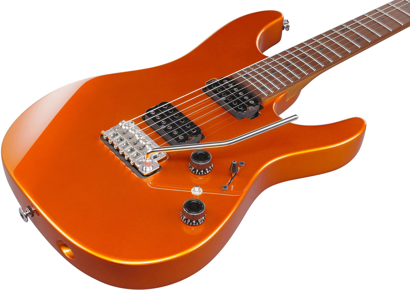 Ibanez Az2402 Rom Prestige Jap 2h Seymour Duncan Trem Mn - Roadster Orange Metallic - Guitarra eléctrica con forma de str. - Variation 2