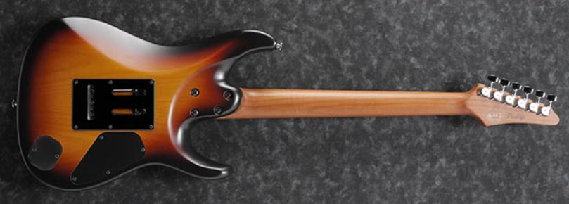 Ibanez Az2402l Tff Prestige Jap Gaucher Hh Trem Mn - Tri-fade Burst Flat - Guitarra electrica para zurdos - Variation 1
