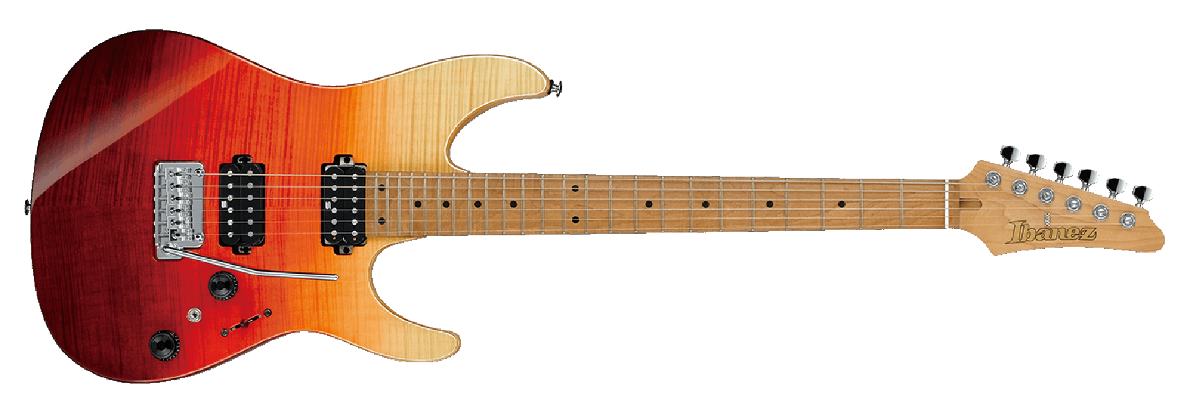 Ibanez Az242f Tsg Premium Hh Trem Mn - Tequila Sunrise Gradation - Guitarra eléctrica con forma de str. - Variation 1