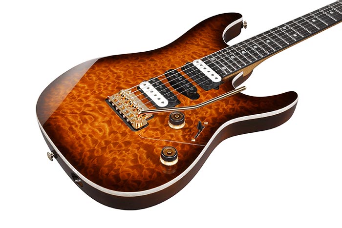 Ibanez Az47p1qm Deb Premium Hsh Dimarzio Trem Eb - Dragon Eye Burst - Guitarra eléctrica con forma de str. - Variation 2