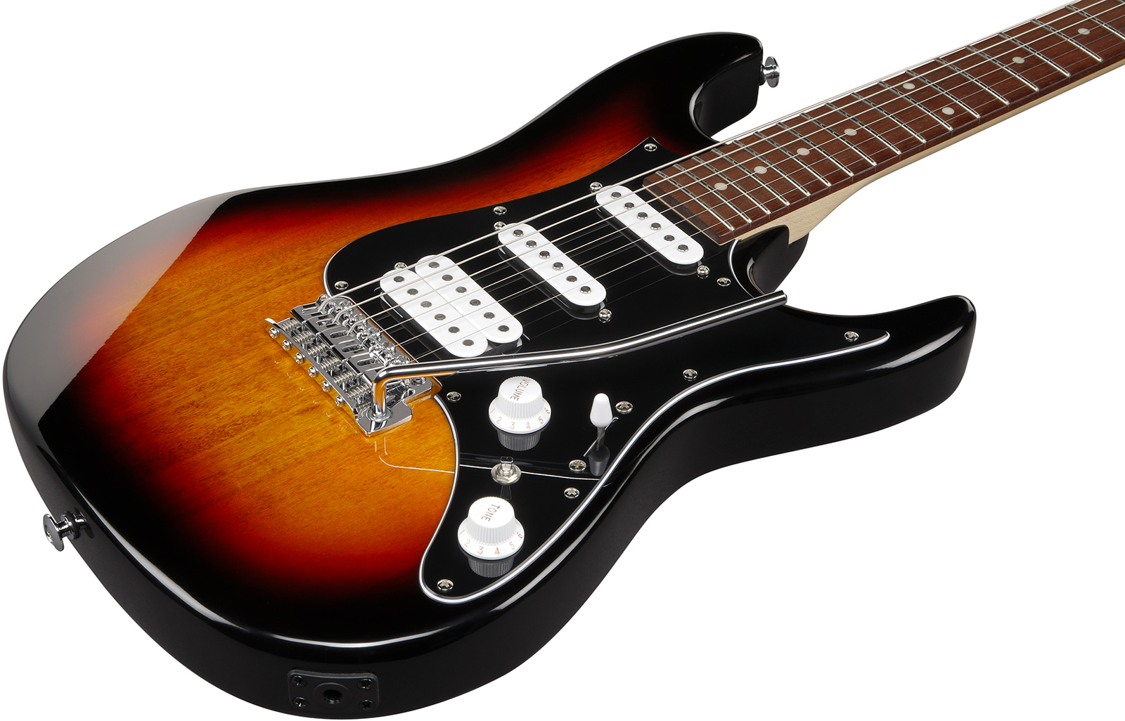 Ibanez Azes40b Tsn Standard Hss Trem Jat - Three Tone Sunburst - Guitarra eléctrica con forma de str. - Variation 2