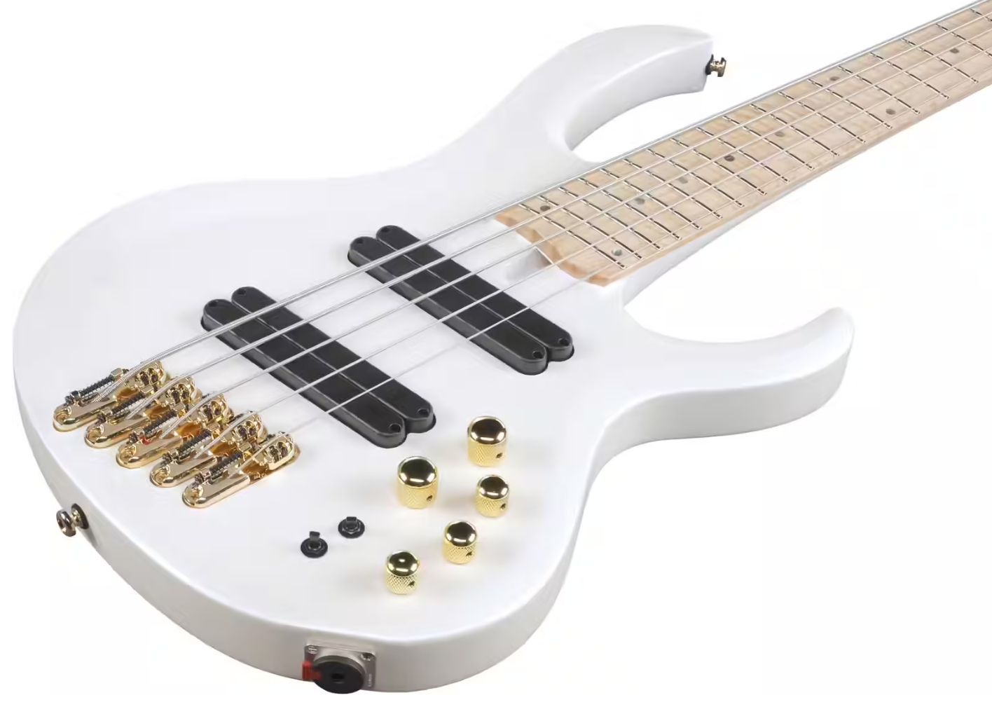 Ibanez Btb605 Mlm Workshop 5c Multiscale Active Mn - Pearl White Matte - Bajo eléctrico de cuerpo sólido - Variation 2
