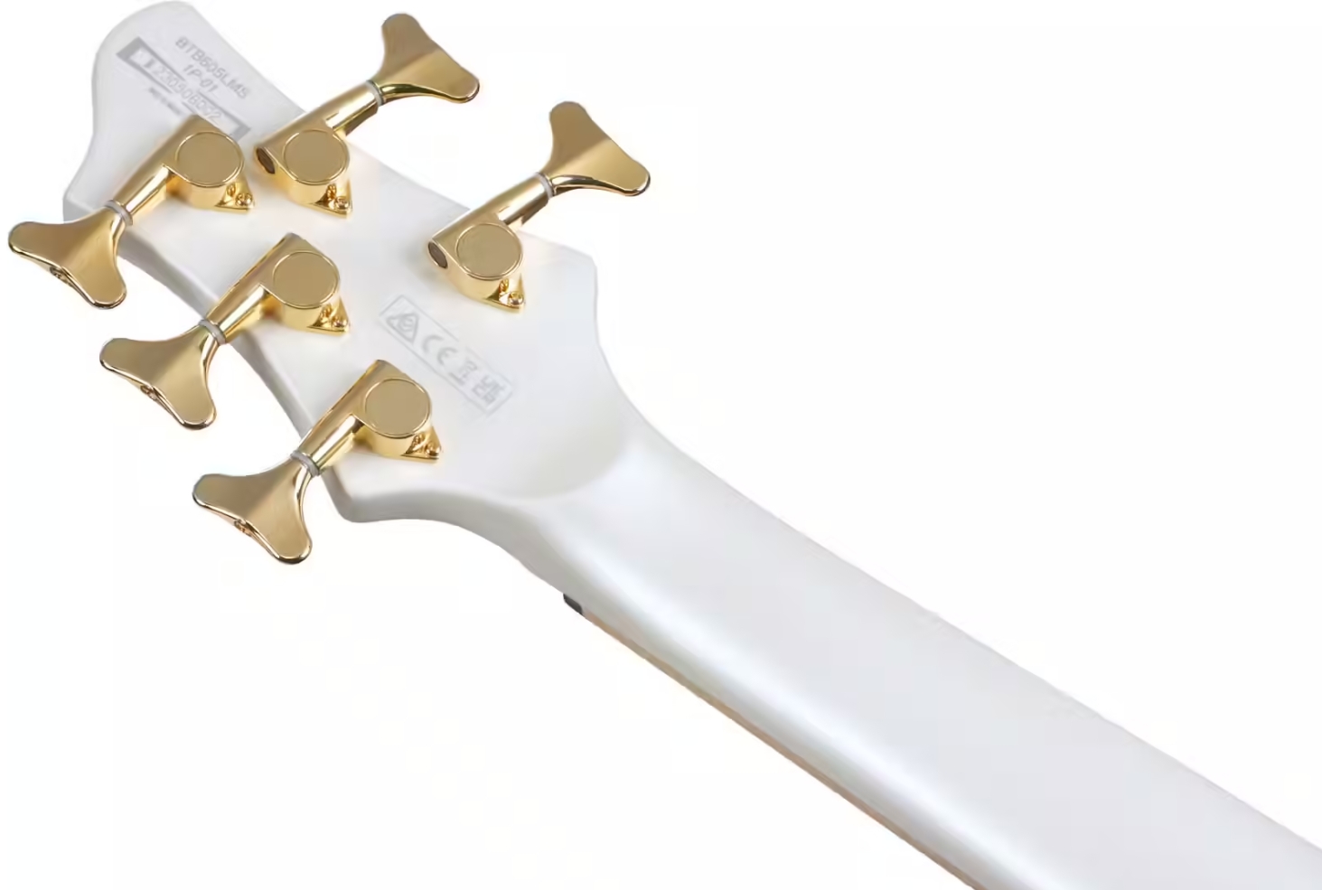 Ibanez Btb605 Mlm Workshop 5c Multiscale Active Mn - Pearl White Matte - Bajo eléctrico de cuerpo sólido - Variation 4