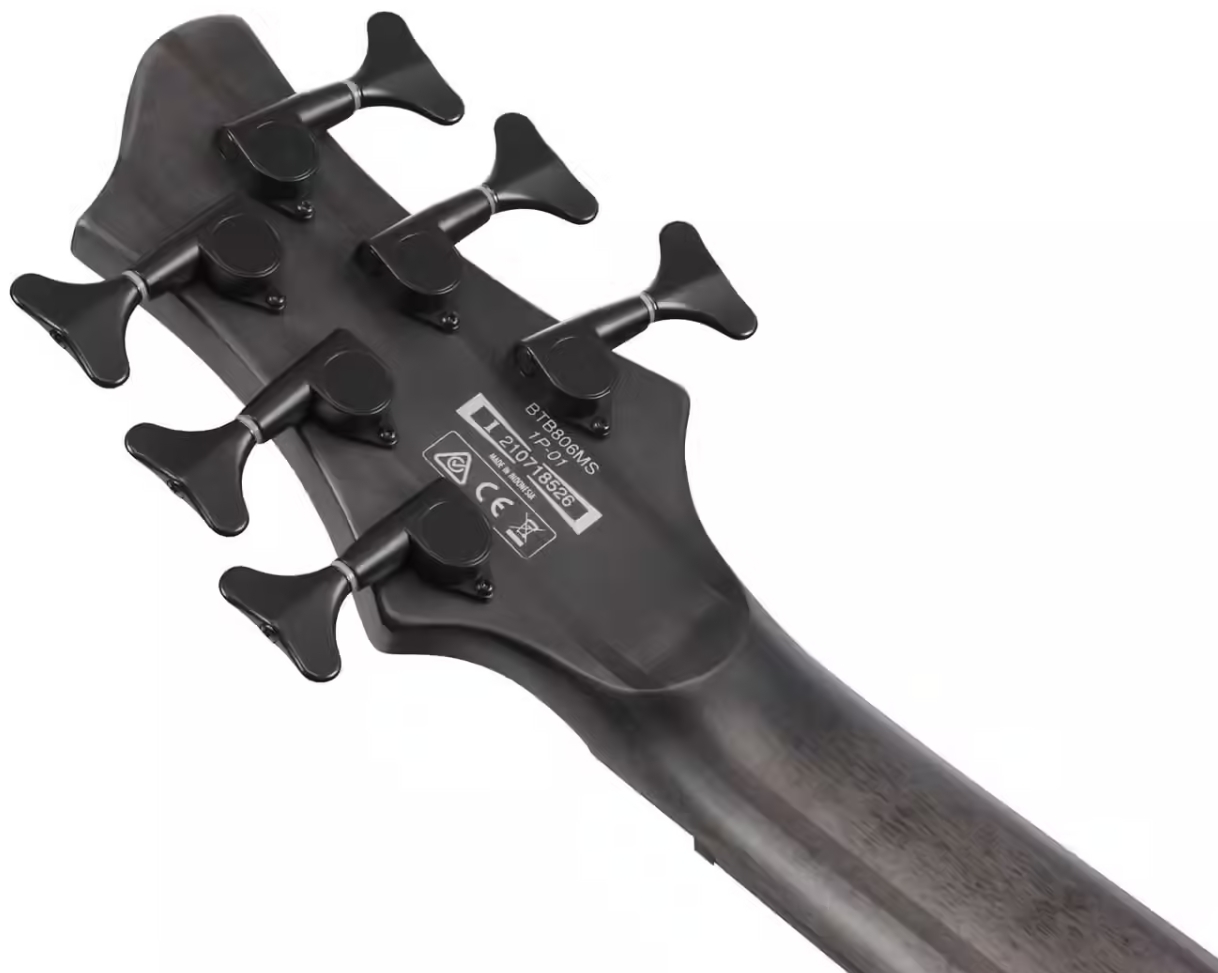 Ibanez Btb806ms Tgf Workshop 6c Multiscale Active Pp - Transparent Gray Flat - Bajo eléctrico de cuerpo sólido - Variation 4