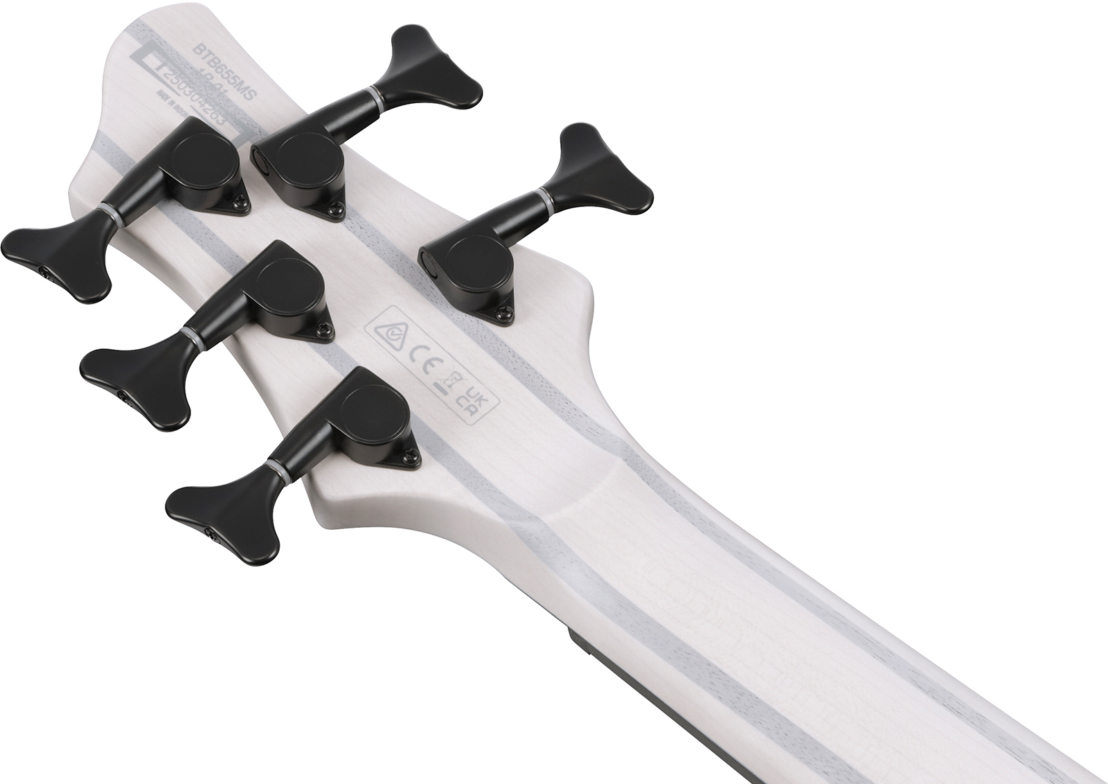 Ibanez Btb865ms Twf Workshop 5c Multiscale Active Pp - Transparent White Flat - Bajo eléctrico de cuerpo sólido - Variation 5