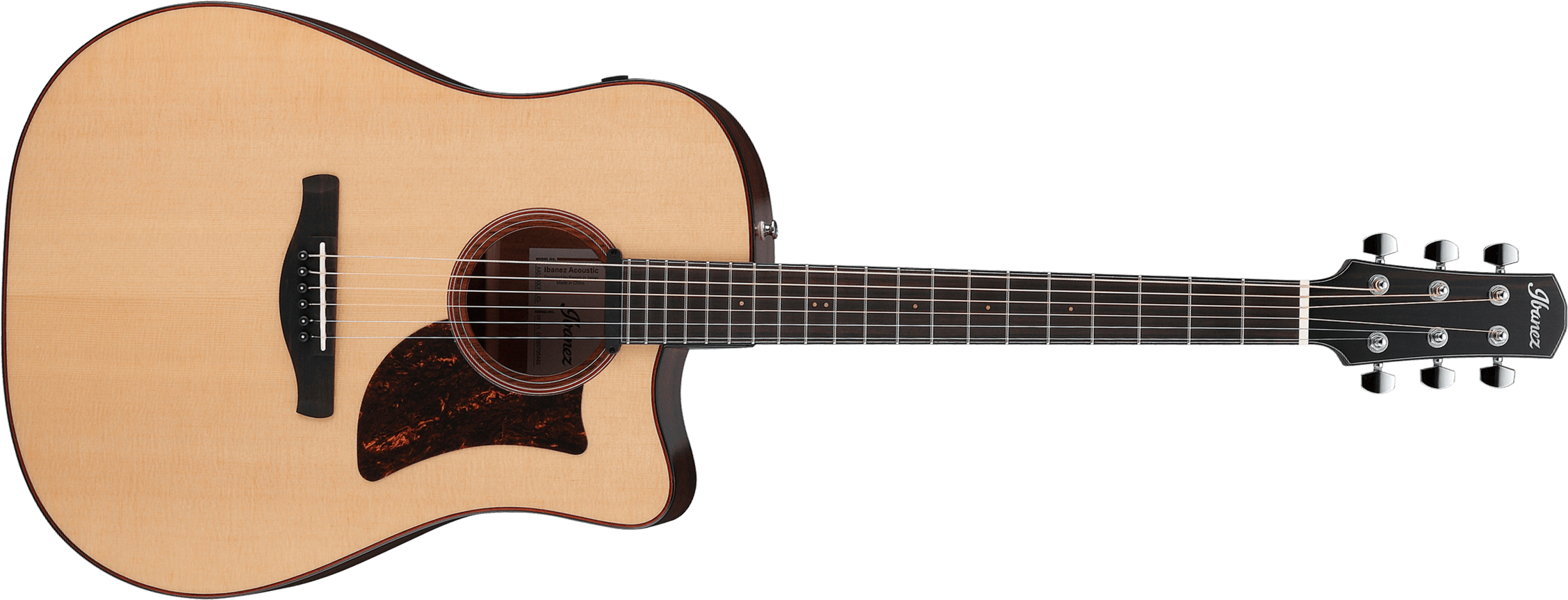 Ibanez Aad300ce Lgs Advanced Dreadnought Cw Epicea Okoume Eb - Natural Low Gloss - Guitarra electro acustica - Main picture