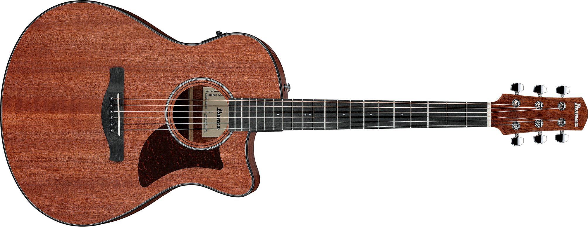 Ibanez Aam54ce Opn Auditorium Cw Tout Sapele Pur - Open Pore Natural - Guitarra folk - Main picture