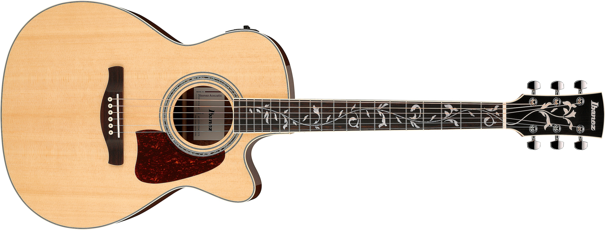 Ibanez Ac390ce Nt Artwood Concert Cw Epicea Acajou Rw - Natural - Guitarra folk - Main picture