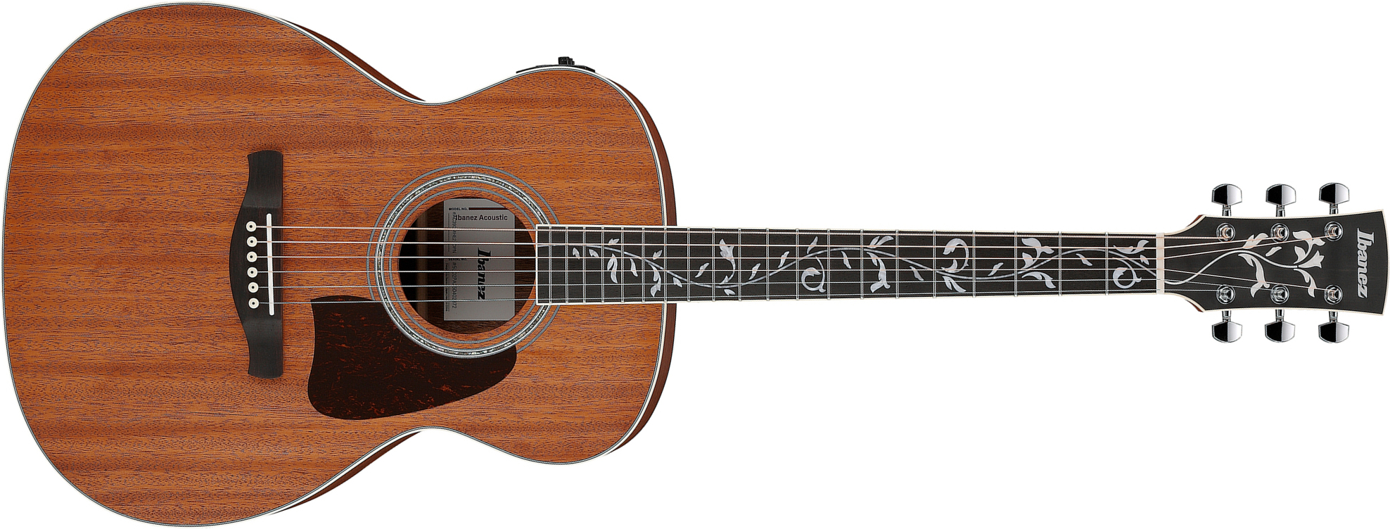 Ibanez Ac390mhe Opn Artwood Concert Tout Acajou Rw - Open Pore Natural - Guitarra folk - Main picture