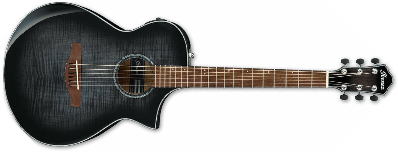 Ibanez Aewc400 Tks Grand Concert Cw Tout Erable Lau - Trans Black Sunburst - Guitarra electro acustica - Main picture
