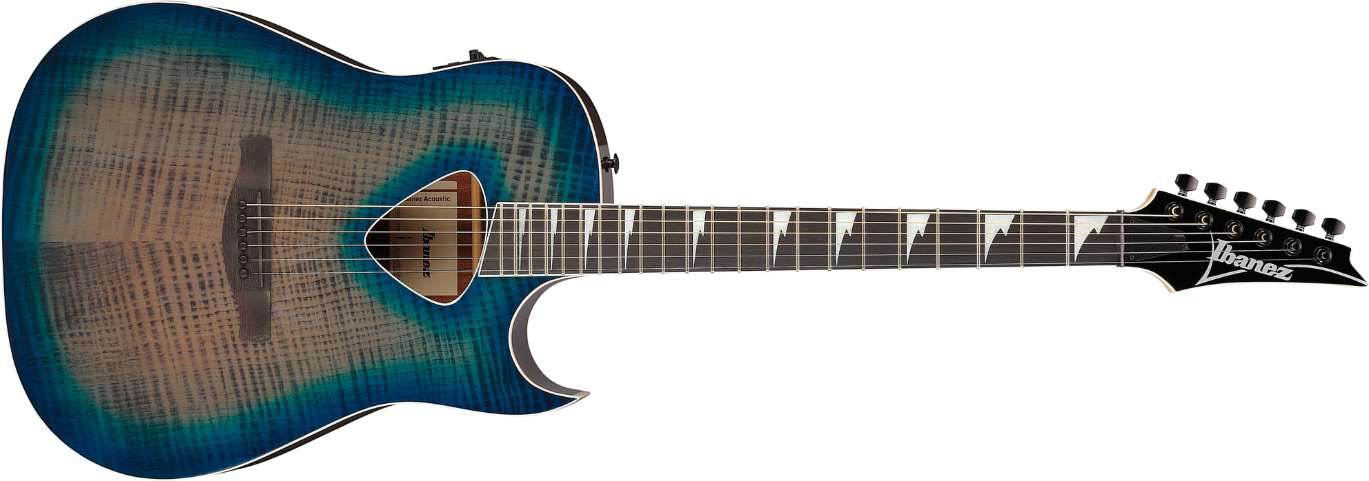 Ibanez Alt50fa Bdb Altsar Dreadnought Cw Tilleul Sapele Pur - Blue Doom Burst High Gloss - Guitarra folk - Main picture