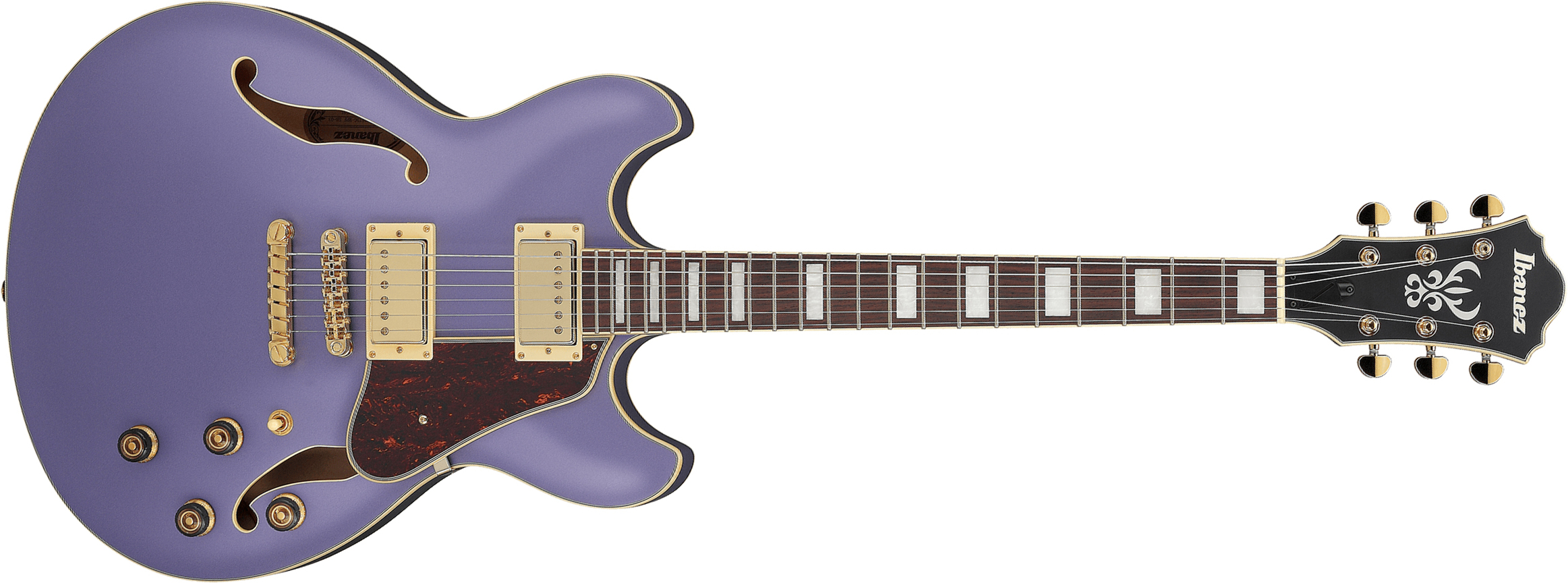 Ibanez As73g Mpf Artcore 2h Ht Rw - Metallic Purple Flat - Guitarra eléctrica semi caja - Main picture