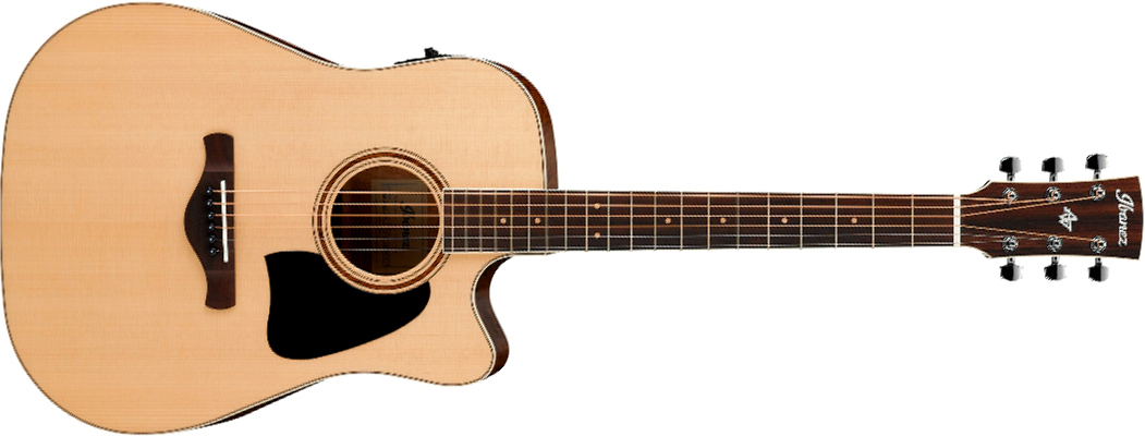 Ibanez Aw417ce Ops Artwood Dreadnought Cw Epicea Okoume Pf - Open Pore Semi-gloss - Guitarra folk - Main picture