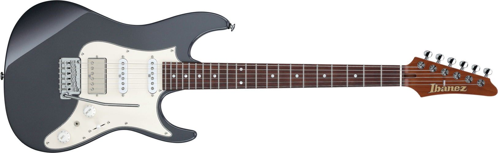 Ibanez Az2204nw Prestige Hss Trem Rw - Gray Metallic - Guitarra eléctrica con forma de str. - Main picture