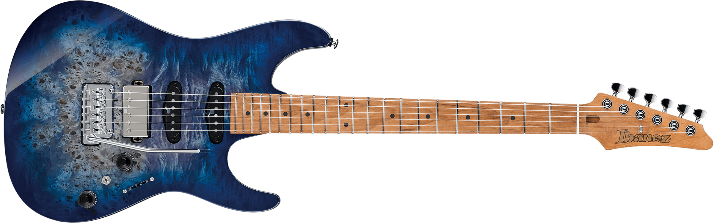 Ibanez Az226pb Cbb Premium Hss Trem Mn - Cerulean Blue Burst - Guitarra eléctrica de doble corte - Main picture