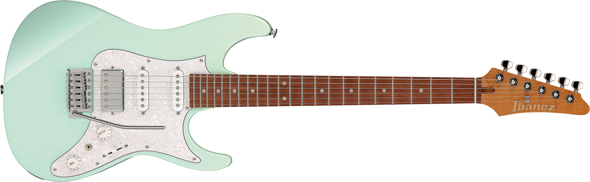 Ibanez Az22s2 Mgr Standard Hss Trem Jat - Mint Green - Guitarra eléctrica con forma de str. - Main picture
