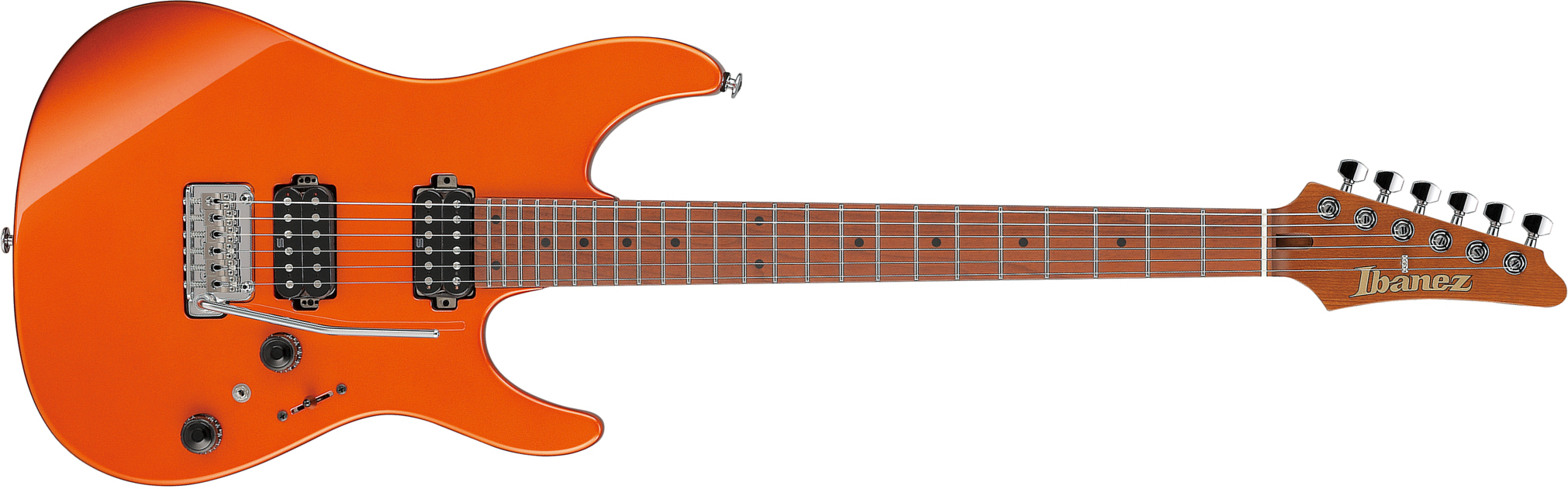 Ibanez Az2402 Rom Prestige Jap 2h Seymour Duncan Trem Mn - Roadster Orange Metallic - Guitarra eléctrica con forma de str. - Main picture