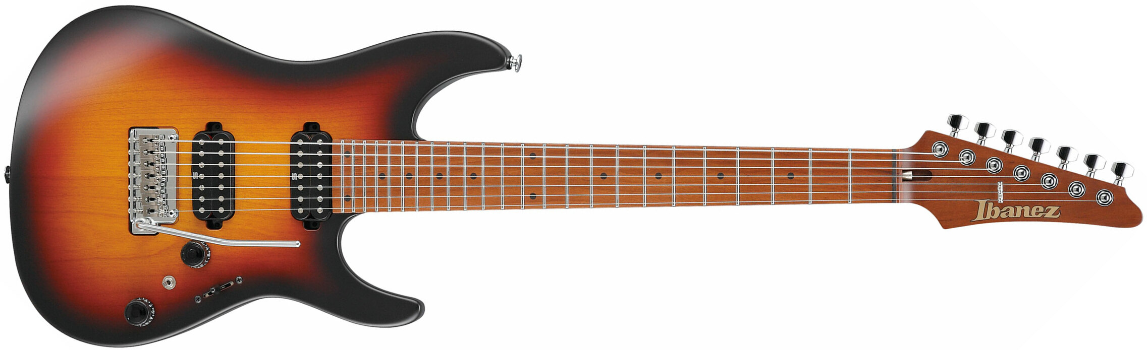Ibanez Az24027 Tff Prestige Jap 7c Hh Seymour Duncan Trem Mn - Tri-fade Burst - Guitarra eléctrica de 7 cuerdas - Main picture