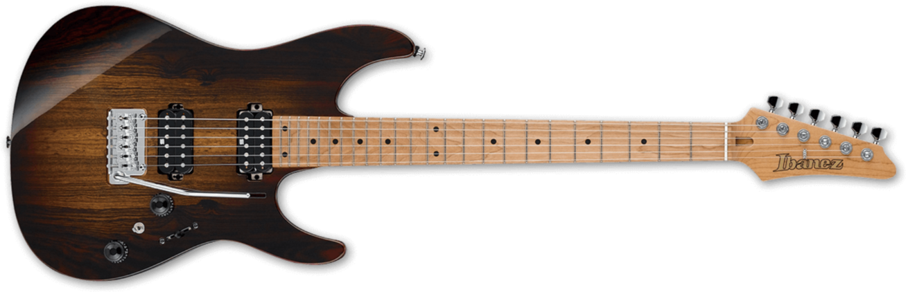 Ibanez Az242bc Det Premium Hh Trem Mn - Deep Espresso Burst - Guitarra eléctrica con forma de str. - Main picture