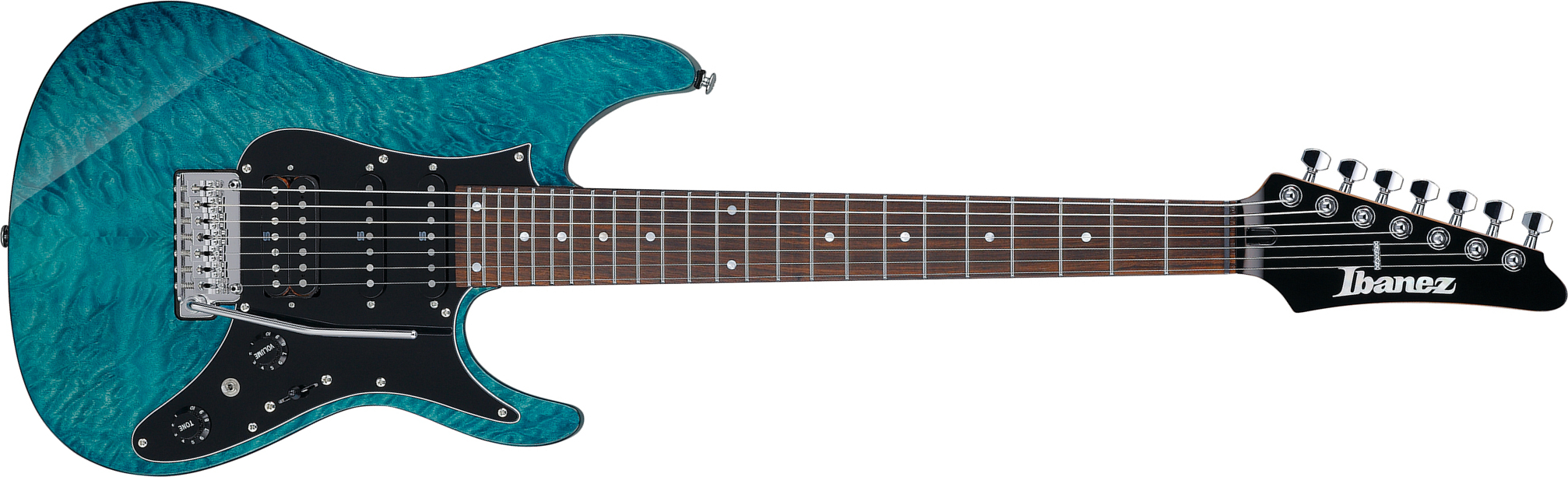 Ibanez Az447p1qm Cob Premium Hss Seymour Duncan Trem Rw - Cosmic Blue - Guitarra eléctrica con forma de str. - Main picture