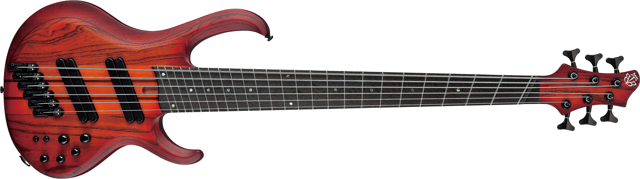 Ibanez Btb866ms Brf Workshop 6c Multiscale Active Pp - Brown Topaz Burst Flat - Bajo eléctrico de cuerpo sólido - Main picture